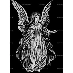 Гравировка ангелы №9