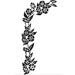 Гравировка цветы №1