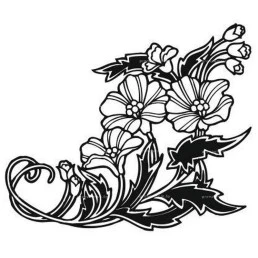 Гравировка цветы №11