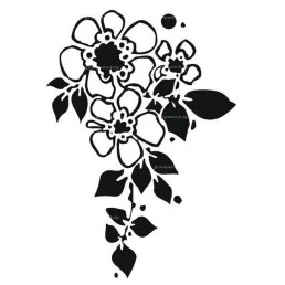 Гравировка цветы №12