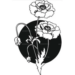 Гравировка цветы №13