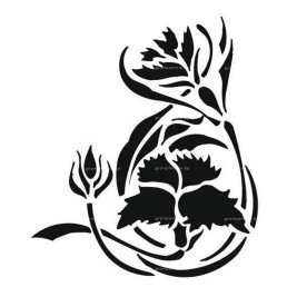 Гравировка цветы №14