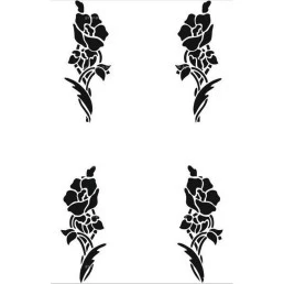 Гравировка цветы №15