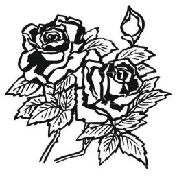 Гравировка цветы №17