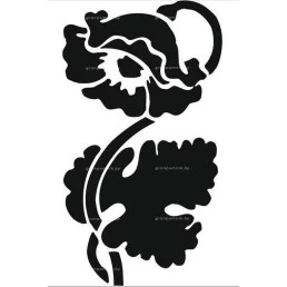 Гравировка цветы №19