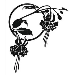 Гравировка цветы №6