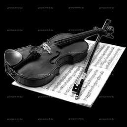 Гравировка музыкальный инструмент №9