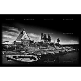 Гравировка пейзаж №10