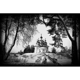 Гравировка пейзаж №13