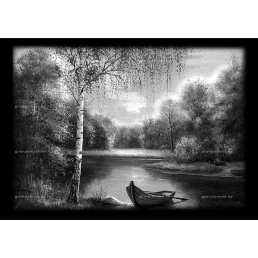 Гравировка пейзаж №20