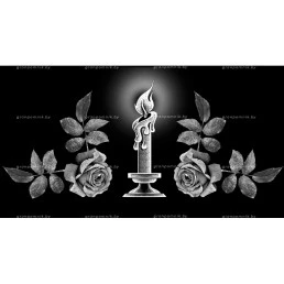 Гравировка свечи №18